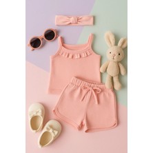 2 Li Rahat Kız Şortlu Takım