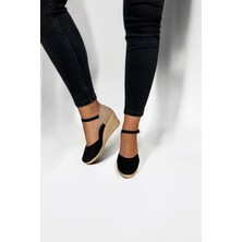 Y&D Shoes Kadın Espadril Yazlık Sandalet Keten Malzeme ile Şıklık ve Konfor 7 cm Topuk