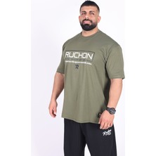 Fitsize - Aggressive Towards Erkek Dar Kesim Sporcu Tişört - Fitness & Antrenman Giyim - %100 Pamuklu Kumaş