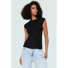 Yazlık Kolsuz Fitted Bluz %98 Viskoz %2 Elastan Nefes Alan Kumaş Günlük Kullanım Için