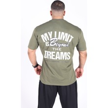 Fitsize -  My Limits Erkek Dar Kesim Sporcu Tişört - Fitness & Antrenman Giyim - %100 Pamuklu Kumaş