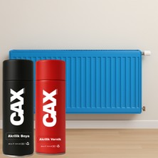 CAXCOLORS Isıya Dayanıklı Petek Sprey Boya + Boya Koruma ve Parlaklık Verniği 400 ml ( Kalorifer - Radyatör )