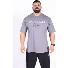 Fitsize -  My Limits Erkek Dar Kesim Sporcu Tişört - Fitness & Antrenman Giyim - %100 Pamuklu Kumaş