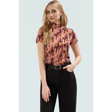 Yazlık Çok Polyester Bluz Rahat Şık ve Bürümcük Dokuma Trend Tasarım Mükemmel Uyum