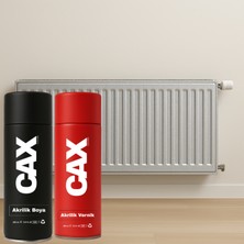 CAXCOLORS Isıya Dayanıklı Petek Sprey Boya + Boya Koruma ve Parlaklık Verniği 400 ml ( Kalorifer - Radyatör )