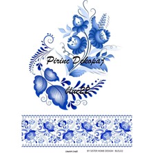 Lineart Pirinç Dekopaj BLUE22