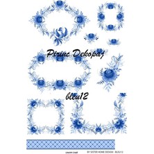 Lineart Pirinç Dekopaj Blue 12