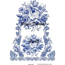 Lineart Pirinç Dekopaj Blue5