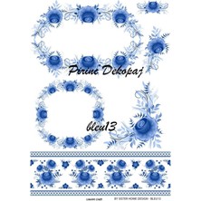 Lineart Pirinç Dekopaj Blue 13