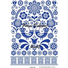Lineart Pirinç Dekopaj BLUE15