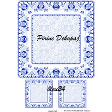Lineart Pirinç Dekopaj Blue 24