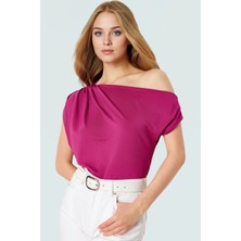 Regular Kalıp Polyester Bluz Yazlık Şıklık Seçkin Malzeme