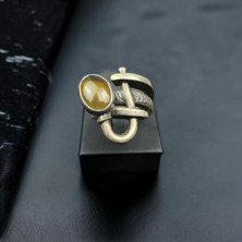 Sarı Safir Gümüş Yüzük