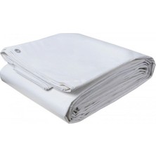 5x8 Metre Beyaz Pvc Branda Gölgelik Su Geçirmez Dayanıklı Tente