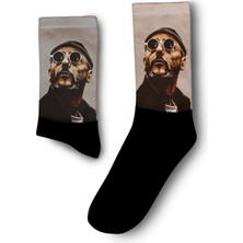 Leon - Jean Reno Cool  Dijital Baskılı Çorap - Unisex
