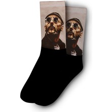 Leon - Jean Reno Cool  Dijital Baskılı Çorap - Unisex