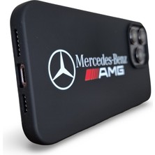 iPhone 14 Pro Max Uyumlu Yüksek Kaliteli Mercedes Tasarım Baskılı Içi Kadife Premium Silikon Kılıf