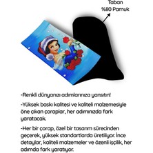 Yılbaşı Prensesi Noel   Dijital Baskılı Yılbaşı Çorabı - Unisex