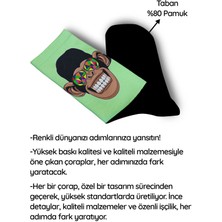Saykodelik Gözlüklü Maymun  Dijital Baskılı Çorap - Unisex