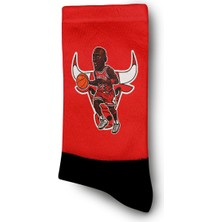 Michael Jordan Chicago Bulls  Dijital Baskılı Çorap - Unisex