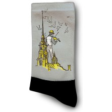 Peter ve Paul Katedrali - St Petersburg Kemancısı  Dijital Baskılı Çorap - Unisex