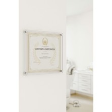 Pina Company A4 Pleksi Duvar Sertifika Çerçevesi – Şeffaf, Vidalı, Diploma & Duyuru Panosu