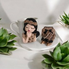 Leopar Desenli Özel Tasarım Kahve Fincanı, Şık ve Benzersiz Hediye Seçeneği