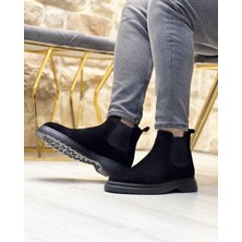 BLACK CALM SUEDE 2095 HAKİKİ DERİ SÜET ERKEK BOT SİYAH
