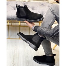 BLACK CALM SUEDE 2095 HAKİKİ DERİ SÜET ERKEK BOT SİYAH