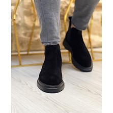 BLACK CALM SUEDE 2095 HAKİKİ DERİ SÜET ERKEK BOT SİYAH