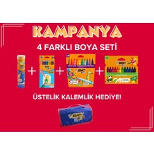 Bic Boyama Seti 4  Lü + Kalemlik Hediye