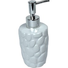 Porselen Sıvı Sabunluk- Çakıl Taşı Modelli/ 17 cm