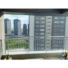 175CMX700CM Siyah Balkon ve Kuş Filesi, Çocuk Güvenliği Için Uygun