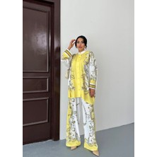 Ithal Jessica Kumaş Çiçek Desenli Gömlek & Pantolon 2'li Takım