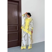 Ithal Jessica Kumaş Çiçek Desenli Gömlek & Pantolon 2'li Takım