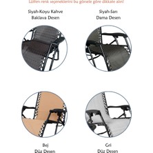 Terracy Home & Garden Yatabilen, Ayarlanabilir Pozisyonlu, Katlanabilir Zero Gravity Şezlong, Kamp Sandalyesi