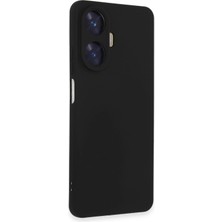 Newface Realme C55 Kılıf Nano Içi Kadife Silikon - Siyah Svlrs