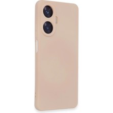 Newface Realme C55 Kılıf Nano Içi Kadife Silikon - Pudra Svlrs
