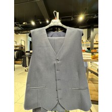 Giotelli Erkek Lacivert Slim Fit Takım Elbise | Modern Kesim | Tek Yırtmaçlı Ceket & Dar Paça Pantolon
