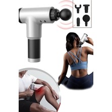 Zhltools Darbeli Titreşimli Şarjlı Sporcu Masaj Cihazı 4 Başlıklı