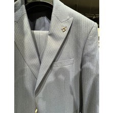 Giotelli Siyah Erkek Takım Elbise | Slim Fit Şık Düğmeli Resmi Takım