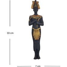 Nefertiti Antik Mısır Kraliçesi Dekoratif Obje Biblo Heykel 3'lü Set Büyük Boy