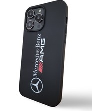 iPhone 16 Pro Max Uyumlu Yüksek Kaliteli Mercedes Tasarım Baskılı Içi Kadife Premium Silikon Kılıf