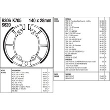 Fren Balatası Kampana Iç 140 mm Kalınlık 28