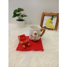 El Emeği Yılbaşı Temalı Dekoratif Kahve Fincanı, Şık ve Özel Tasarım