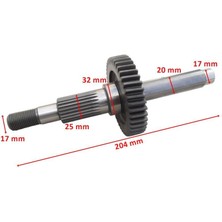 Atv Atvu Bs 150 Şanzıman Çıkış Mili ve Dişlisi 43T 204 mm Öm