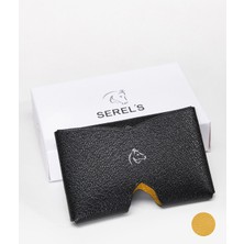 Exclusive Hakiki Deri Siyah Hardal Kartlık