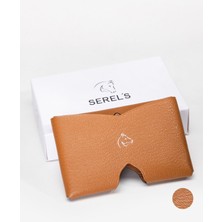 Exclusive Hakiki Deri Karamel Rengi Kartlık
