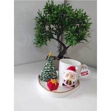 Yılbaşı Temalı Şık Sunumluk Kahve Fincanı Modeli, Kırmızı Renkli Tasarım