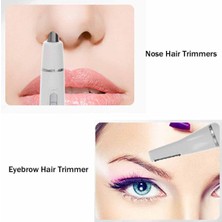 Burun Kulak Kılı Alma Aleti Kaş Bıyık Düzeltme 0 Kesim Tıraş Makinesi Pilli Bood Trimmer 2in1